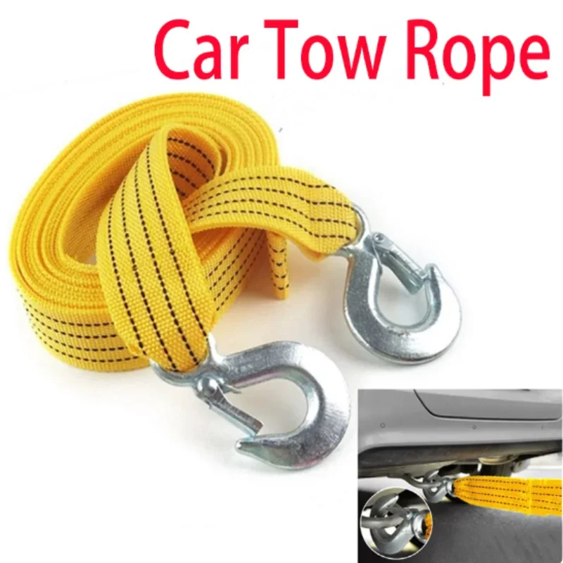1 Stuks 4 м авто Sleepkabel Zware 3 тонны Aanhangwagen Touw Slepen Trekkabel Riem Haken Van Weg Herstel автоаксессуары