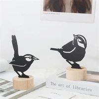 lovely message clip ornament wear resistant iron easy to clean bird ornament card pendant holder artificial bird ornament