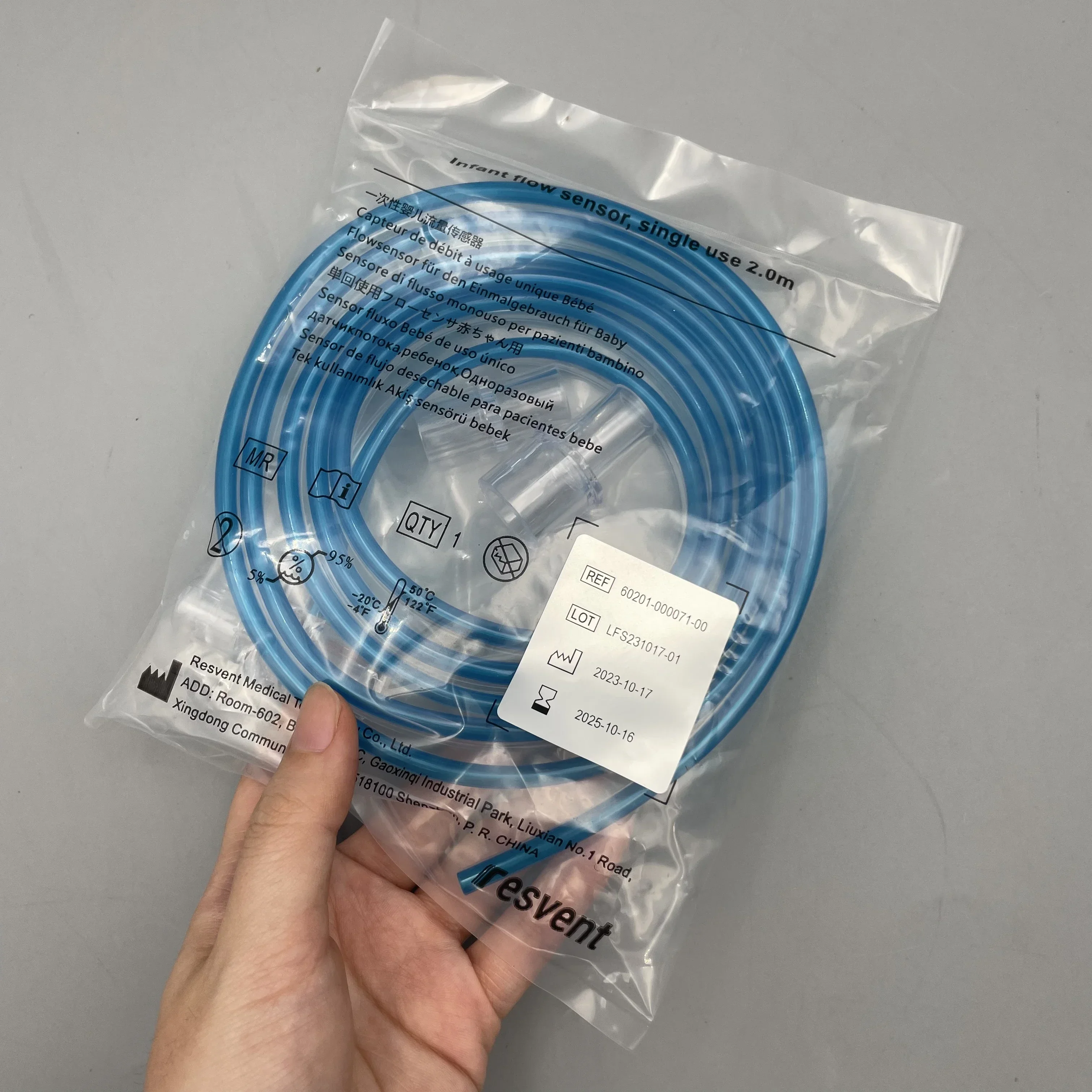 Вентилятор RS300 RV200 одноразовый датчик расхода 2 0 м детский педиатрический