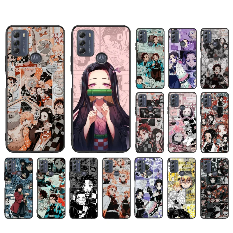 

Kimetsu No Yaiba Demon Slayer Phone Case for Moto Edge 20 20 Lite E7 Power E40 E20 One Action G10 G Play G22 G52 G60 E32 G8