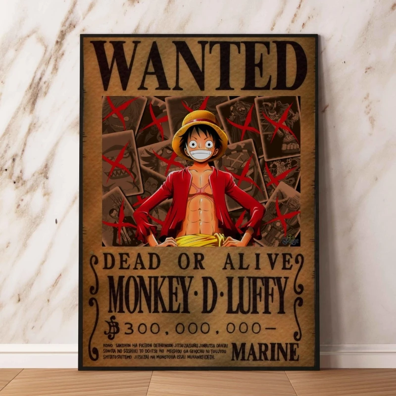 

Аниме изображения персонажей Luffy хотели бы рождественские подарки современный постер для дома игрушки декоративные принты и принты