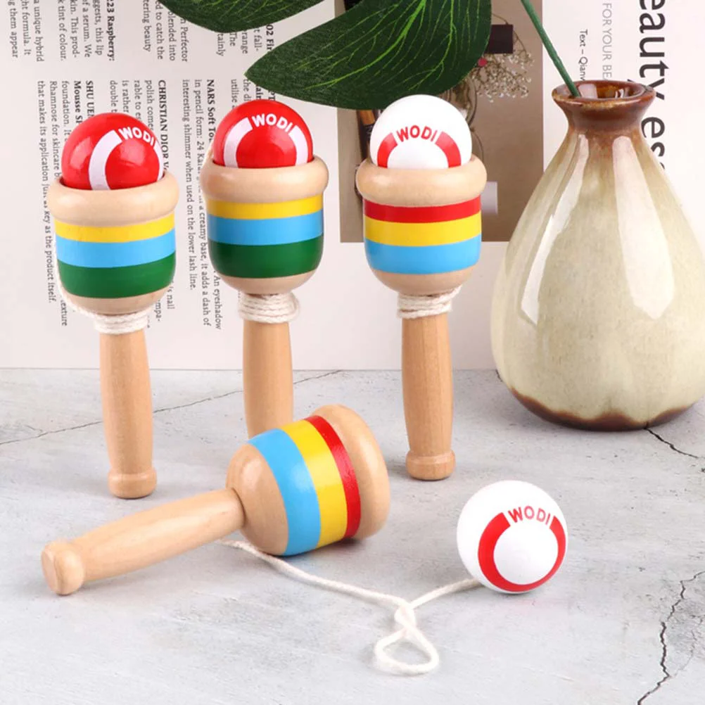 

Toys Ball Wooden Catch Game Cup Kendama Throw And Eaducational Gift Children Kid