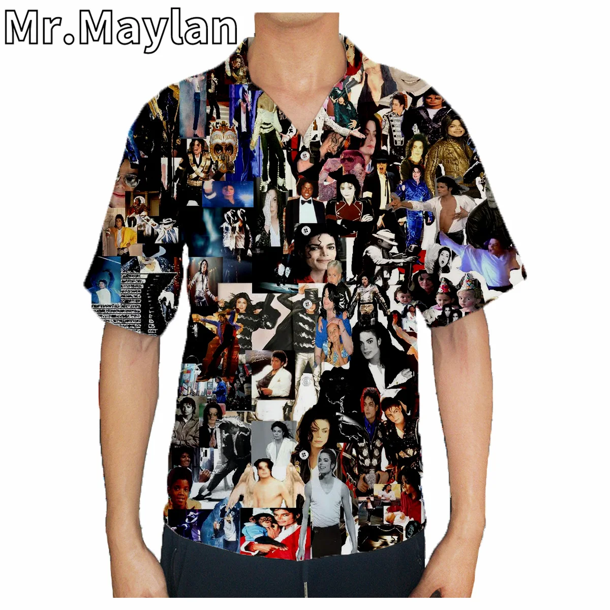 

Superstar Michael Jackson 3D Shirt Hawaii Shirt Men Summer Short Sleeve Shirt Men Shirts New Oversized 5XL Shirt Chemise Homme-2