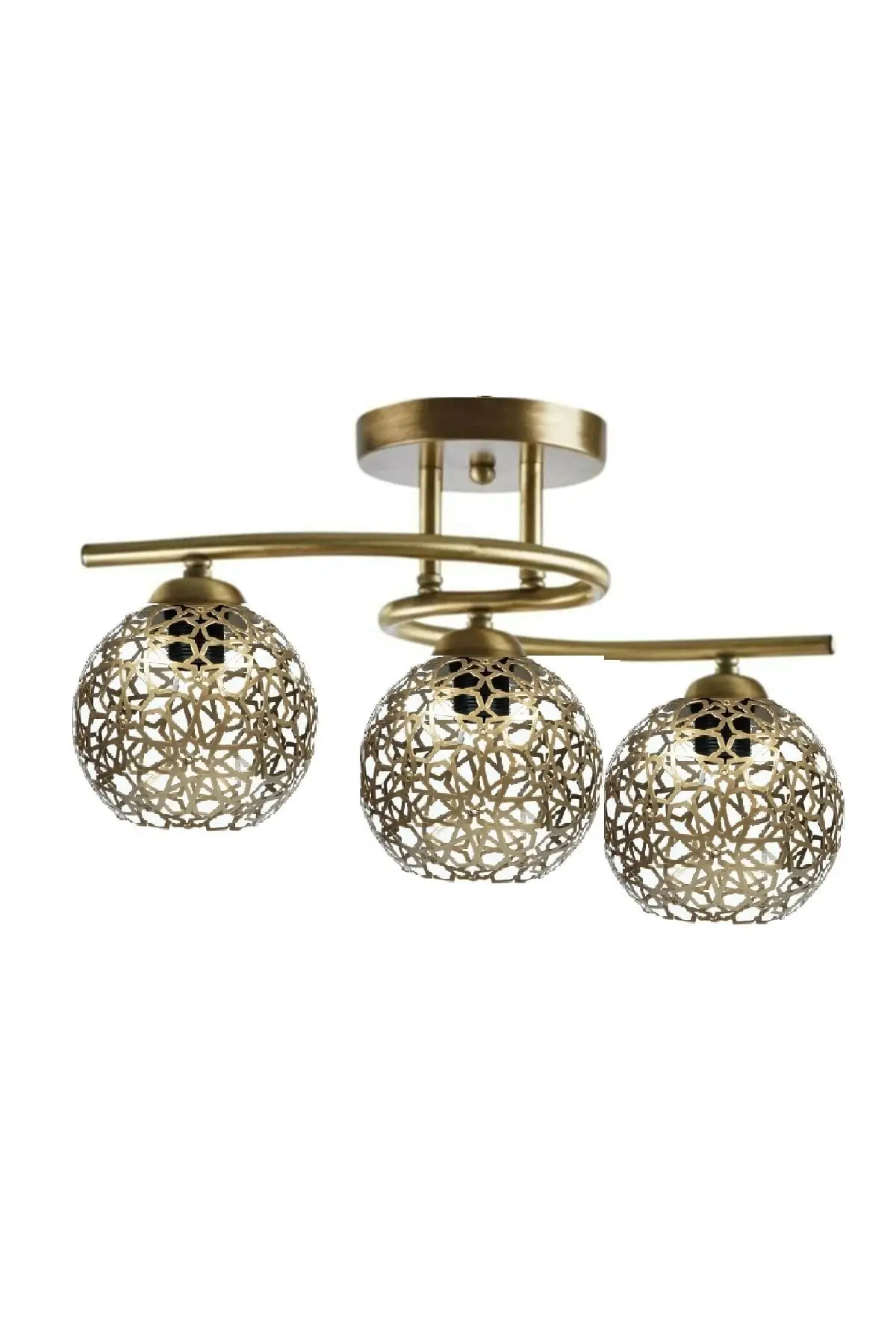 

S-образная современная люстра Selcuklu Motif Plafonier