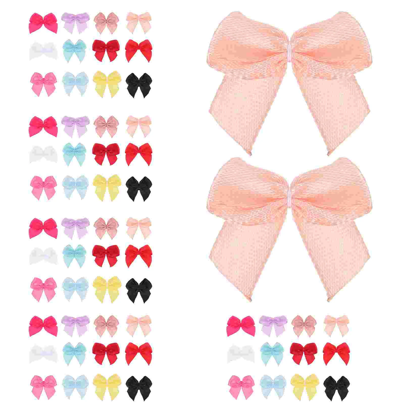 250 шт. декор для ручной работы атласные банты подарочная упаковка полиэстеровая