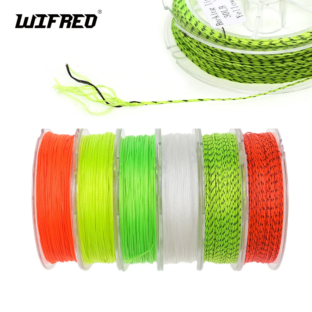 Wifreo 50M Fly Fishing Backing Line 8 Strands Polyester Braided Line Sinking Fly Fishing Reel Spare Line Gear Wire Pesca