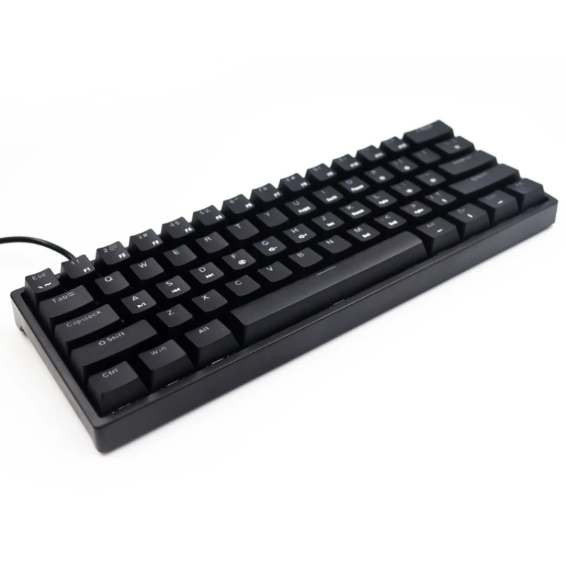 Игровая клавиатура K101 черная Проводная Usb с 61 клавишами механическая ощущением