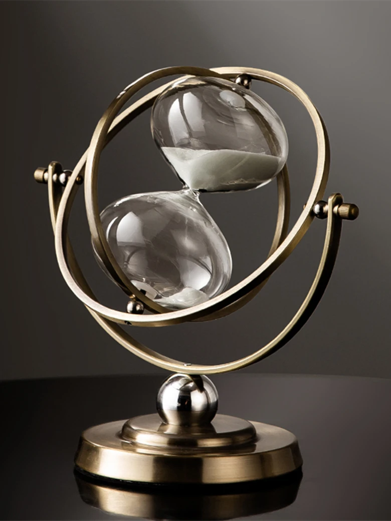 

Creative Globe Sand Timer Clock 1 Hour Retro Sandglass 30 Minutes Time Hourglass Timer Living Room Office Home Decoration