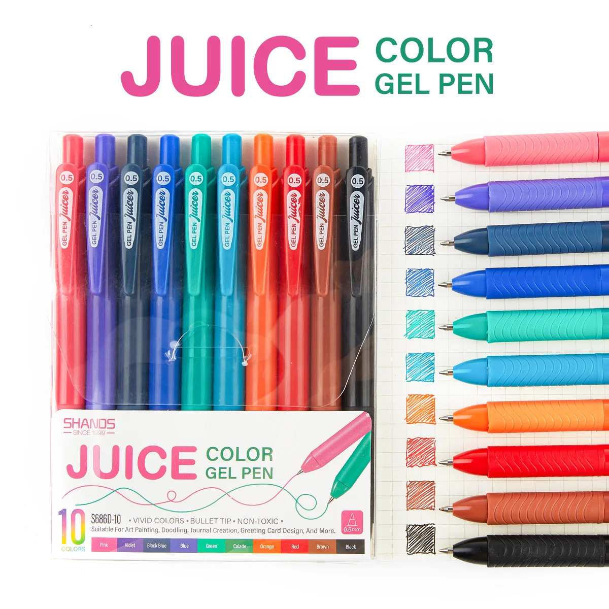 

Shands гелевые ручки 0,5 мм, assorted colors