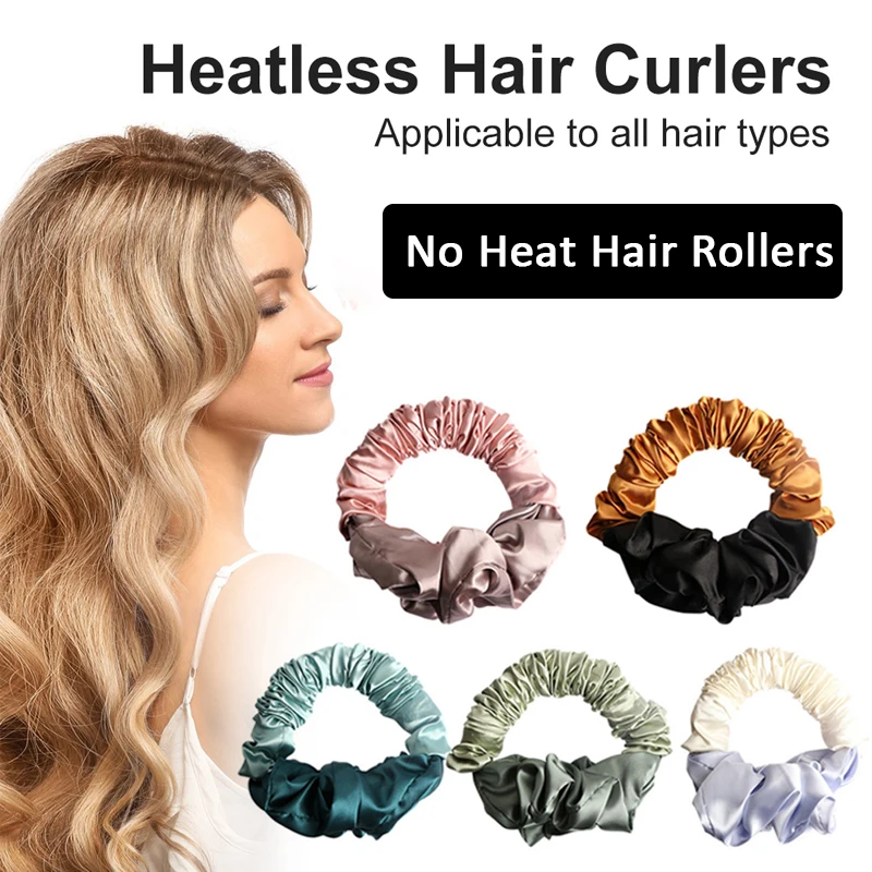 

Heatless Curls Soft Hair Curlers Lazy Curling Rod Headband Hair Rollers Wave Formers Wet Wavy No Heat Women Hair Styling Tools
