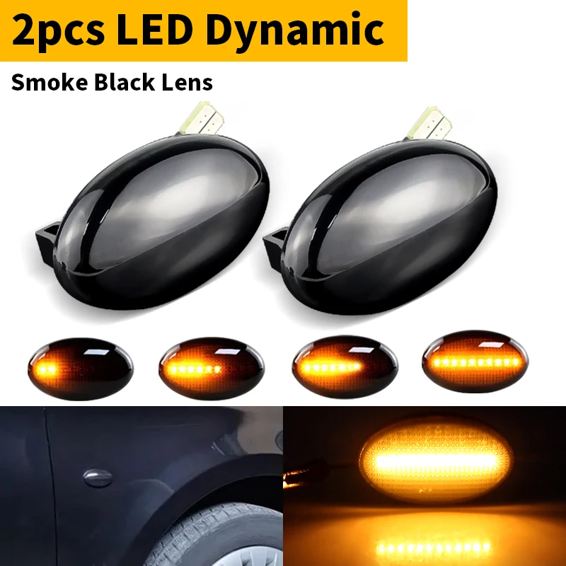 

Для Mercedes Benz повторитель сигнальные лампы Smart W450 W452 98-07 A-Class W168 Vito W639 W447 динамические светодиодные боковые габаритные огни автомобиля