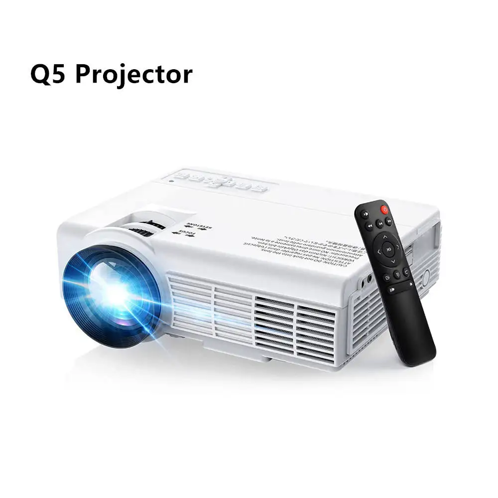 Умный портативный проектор Q5 поддержка 4K 1080P 300ANSI BT5.0 2 4G/5G Wi-Fi6 видеопроектор