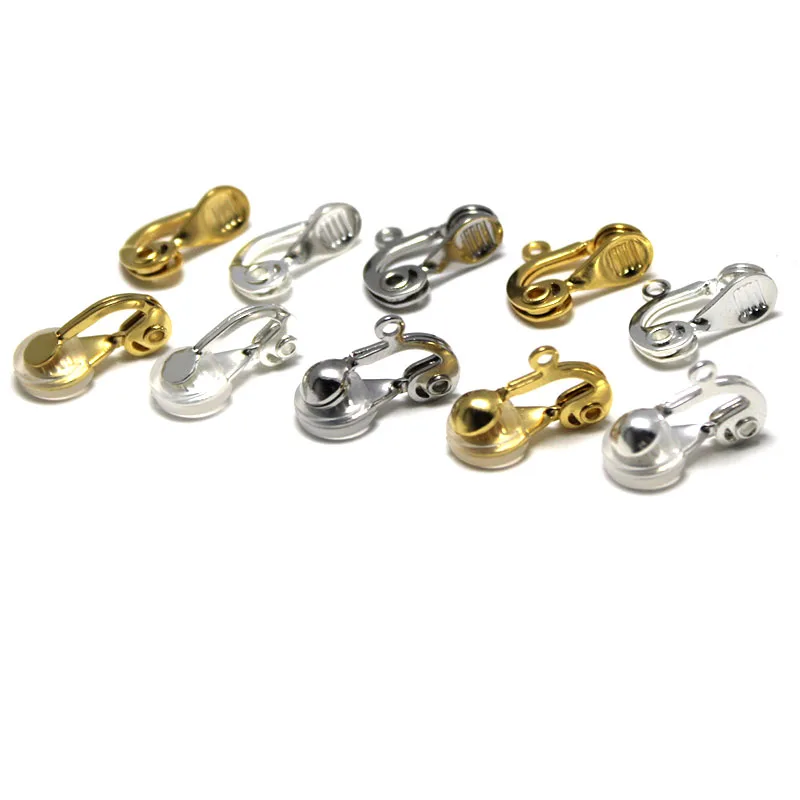 

10 шт., серьги-Клипсы из нержавеющей стали