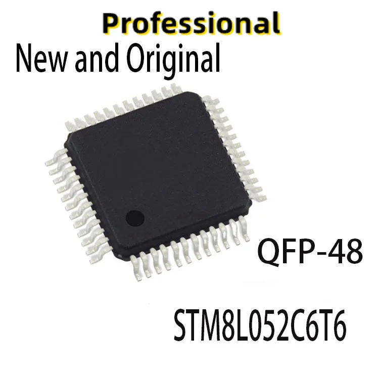 

Новые и оригинальные детали STM8L052 C6T6, модель STM8L052C6T6, 5 шт.