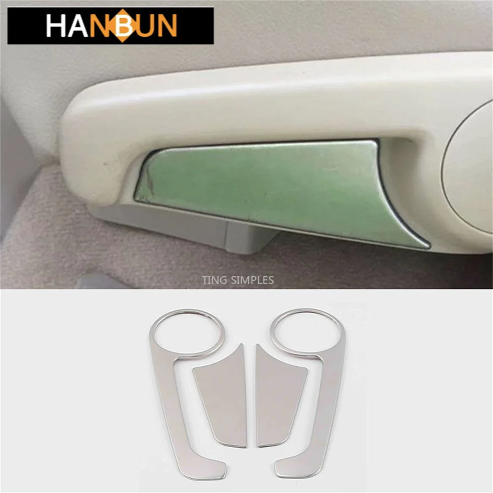 

For Toyota Land Cruiser Prado J150 150 Car Seat Adjust Panel Trims Decorative Interior Accessories 20172018 stainless steel 4PCS