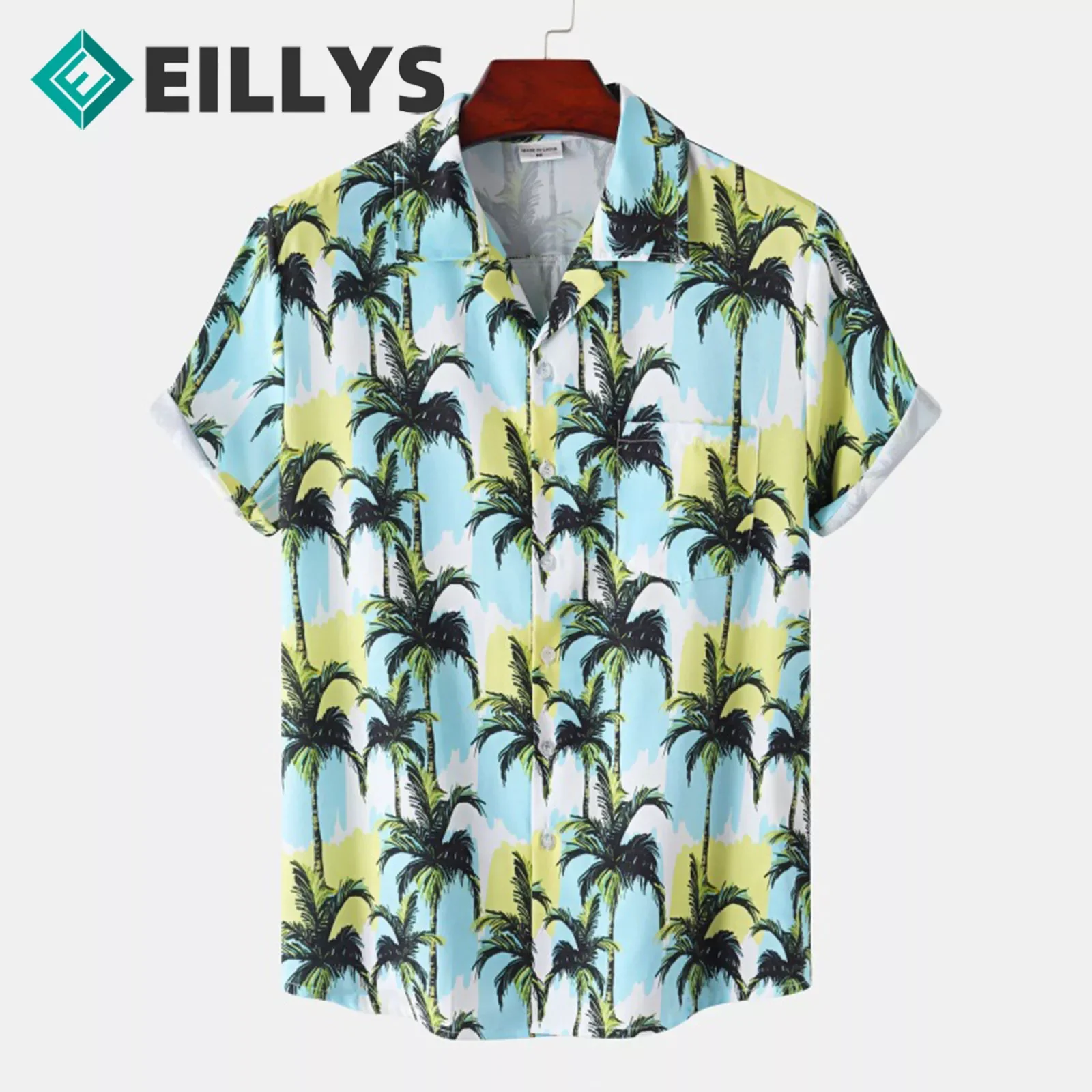 

NEW IN Mens Shirts Hawaiian Printing Male Vacation Beachwear Short Sleeve Button Up Turn Down Collar Men Clothing Hot Sale