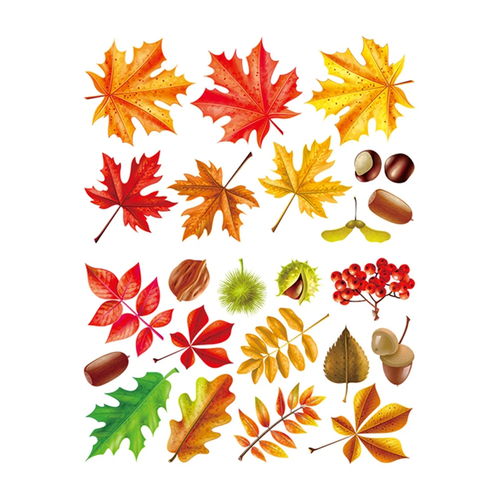 

1 Sheet Thanksgiving Sticker Creative Self-adhesive Mural Accessories for Living Room Bedroom Decor