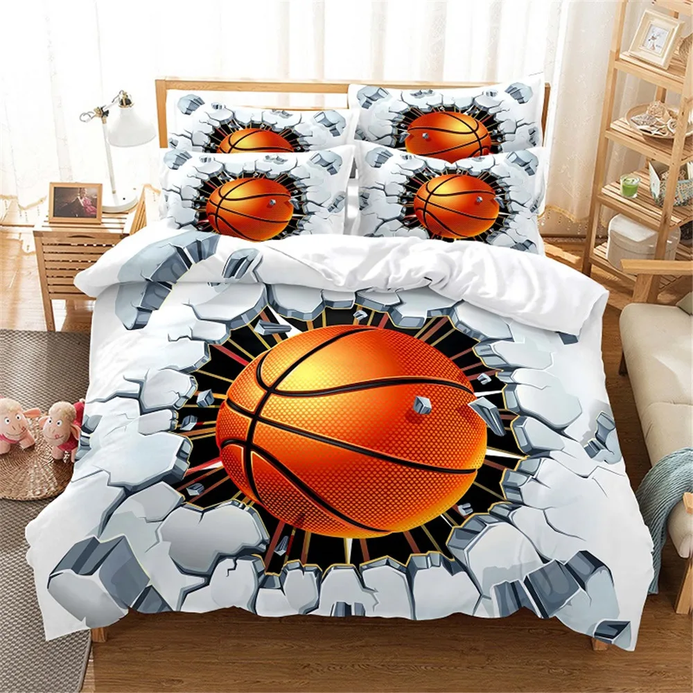 

Комплект постельного белья с 3d-изображением Баскетбольного Мяча