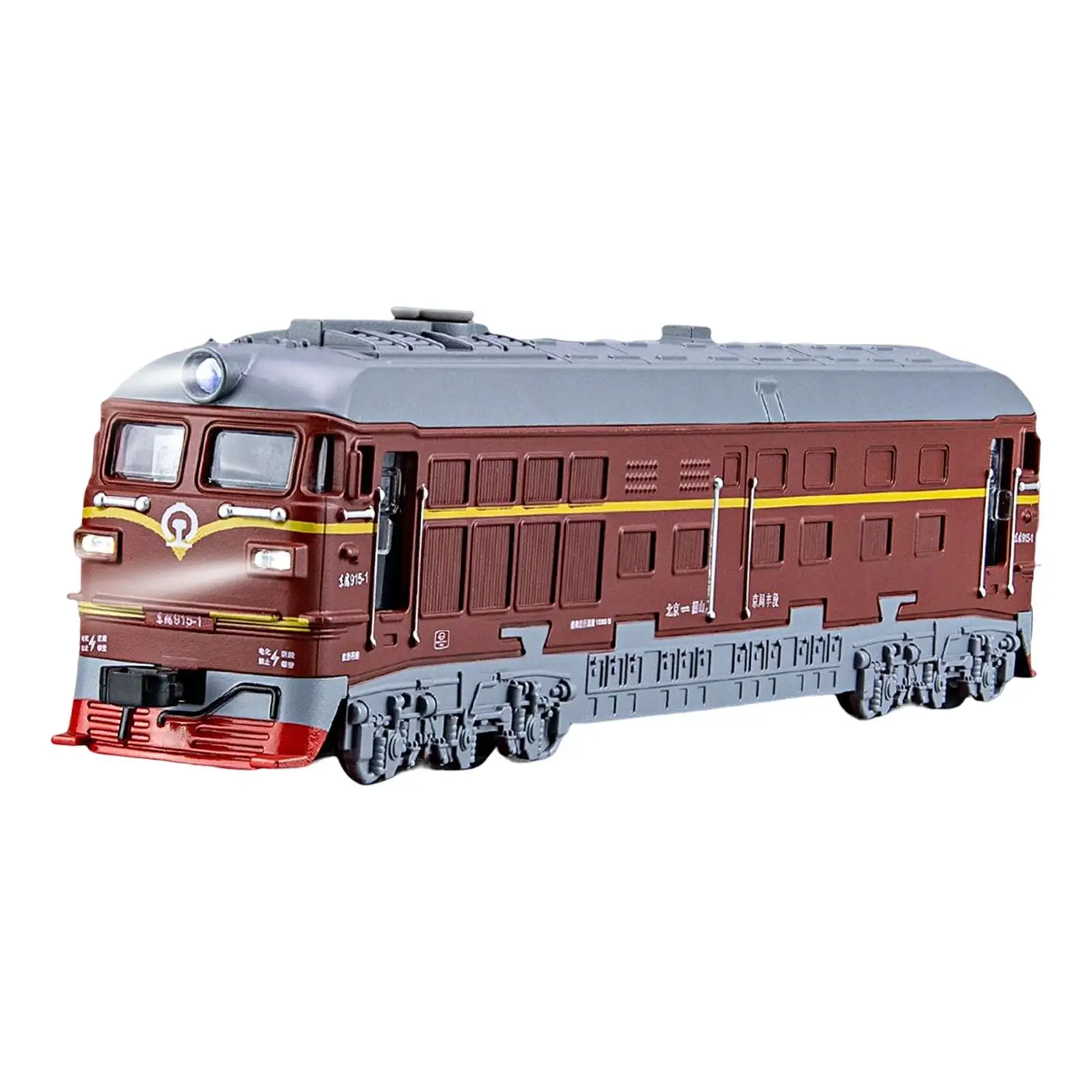 

Mini Alloy Steam Train Toy Ornament Accessories Miniature Scene Model Modern Locomotives Train Toy for Toddlers Kids Girls Boys