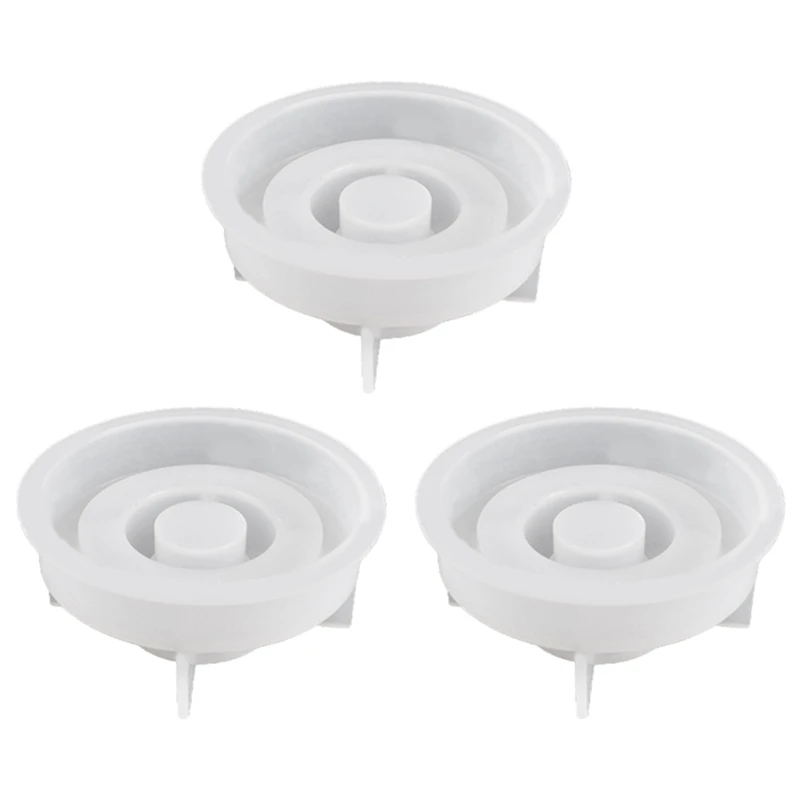 

3Pcs Casting Mould Candle Holder Silicone Mould Candle Holder Candlestick Silicone Mold DIY Silicone Moulds For Concrete