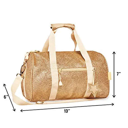 Gold Sparkalicious Duffel, Medium