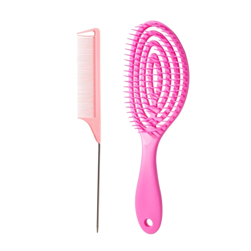 

Щетка для волос P8DD Антистатическая, Профессиональный массажный гребень с вентиляционными отверстиями, для влажной и сухой кожи головы, пар...