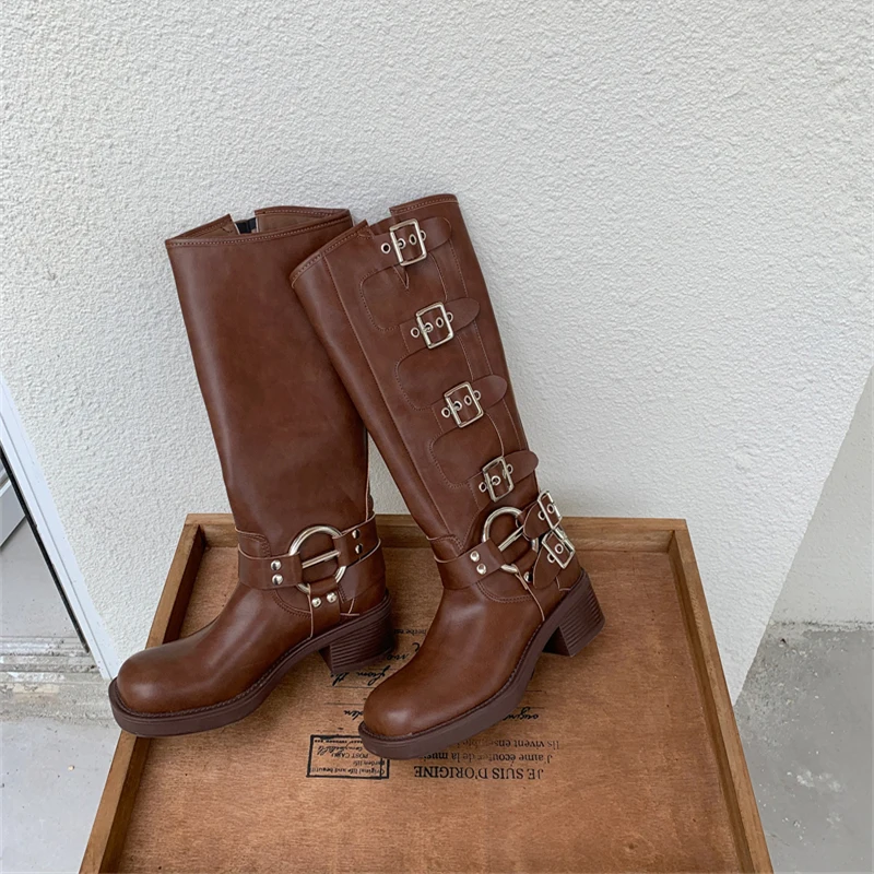 Женские армейские ботинки на платформе ZOOKERLIN винтажные модные повседневные