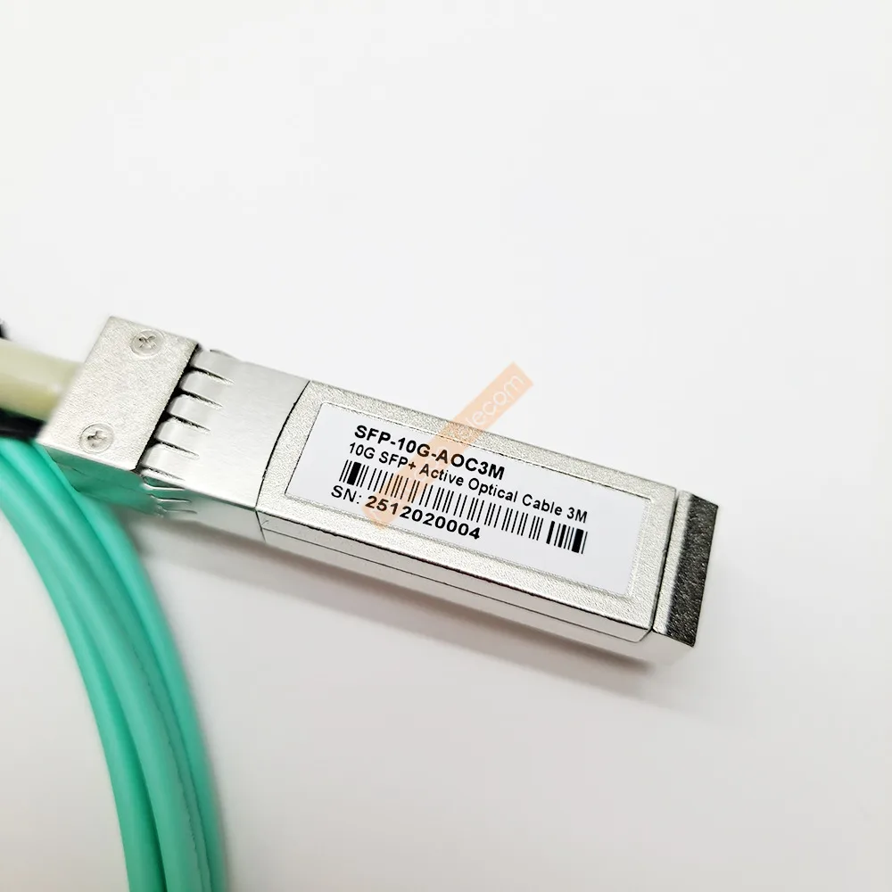 Фото Кабель 10G SFP+ AOC OM3 10GBASE, активный оптический кабель для стекирования, высокоскоростной, совместимый с Cisco, Huawei, MikroTik, HP, Intel, Dell №2