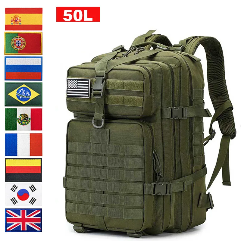 

Походный рюкзак на 50 л/30 л, нейлоновая водонепроницаемая сумка для рыбалки, похода, кемпинга, нейлоновые водонепроницаемые сумки для рыбалки