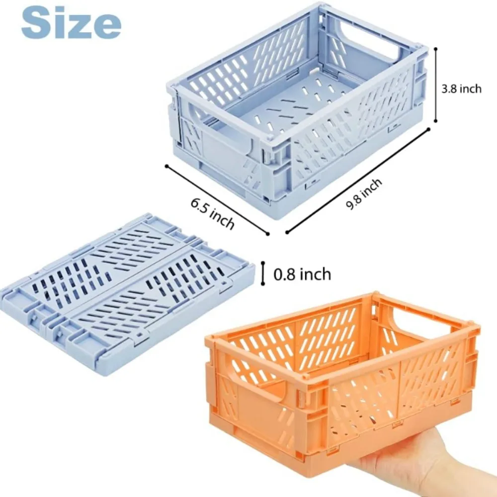 6 цветов органайзер корзины для хранения мини штабелируемые ящики Декор