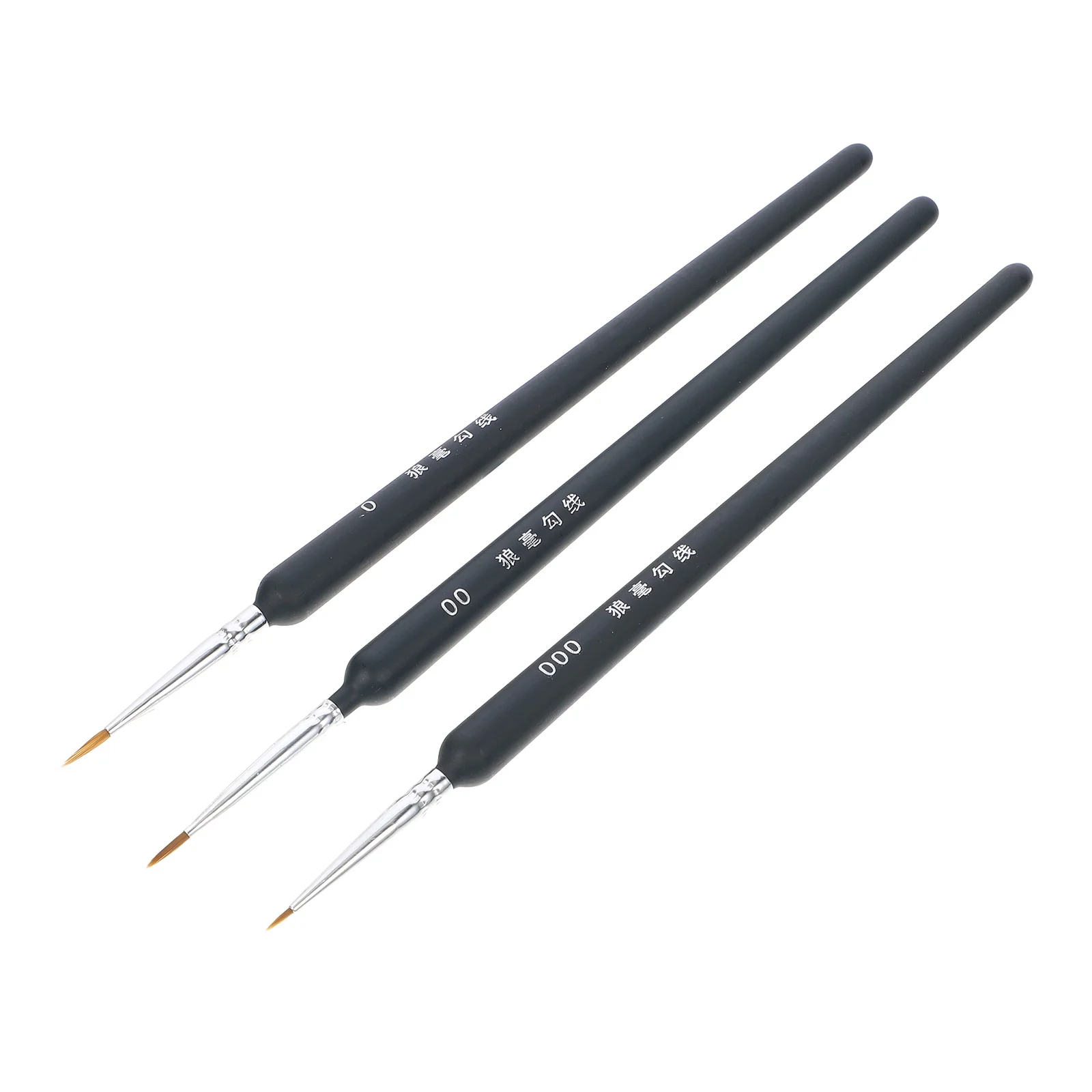 

Wolf Hair Brushes Set, Miniatures Painting Brushes Wolf Hair Brushes for Detail Painting Miniatures Liners Brushes for Oil Pen