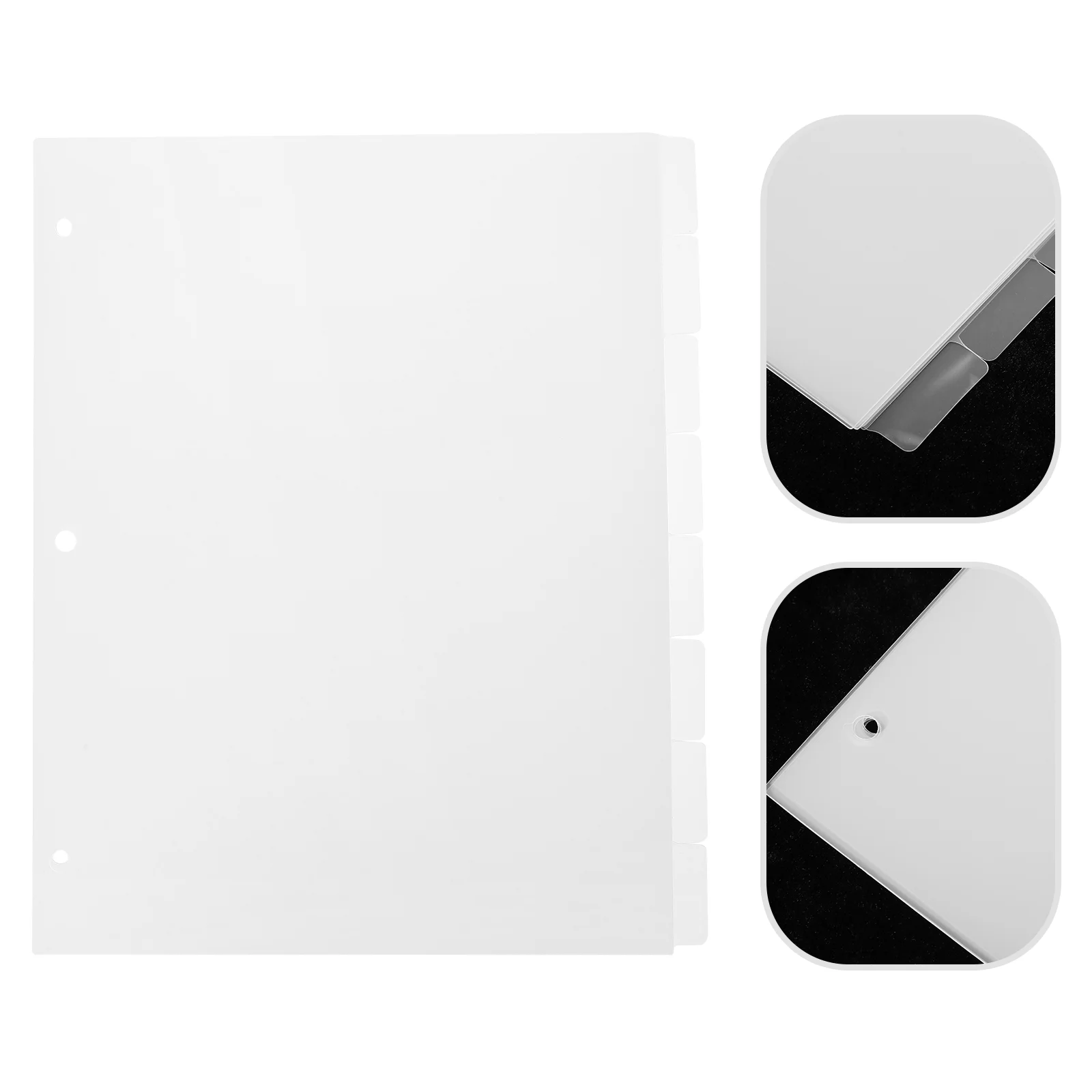 

Separate Loose-leaf Book 3 Rings Dividers Tabs Frosted Binder Separators Aesthetic