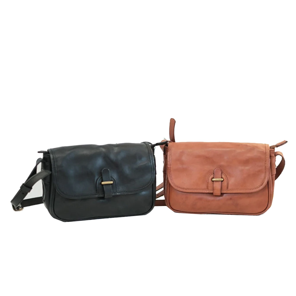 Женская сумка через плечо из воловьей кожи