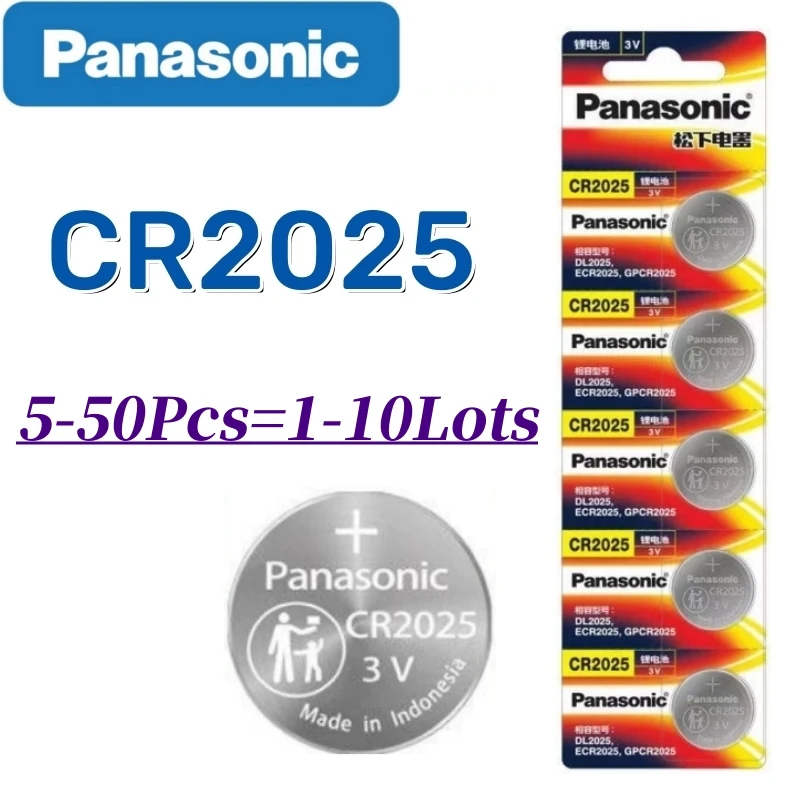 Литиевая батарея PANASONIC CR2025 CR 2025 3 В DL2025 ECR2025 GPCR2025