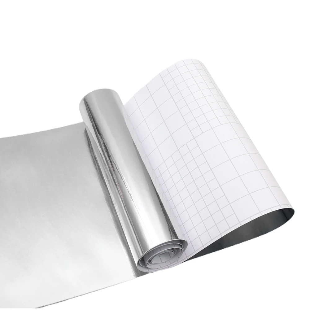 

Easily cut Car Sticker Film Mirror PVC Quick release Replacement Roll Self adhesive Auto Chrome High adhesion 1pc