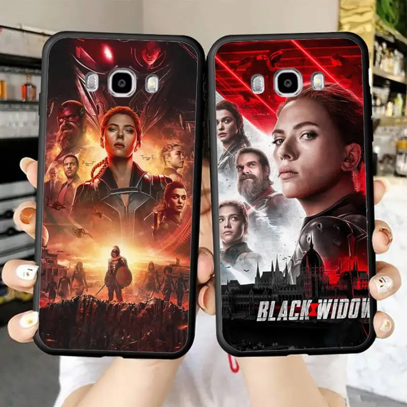 

Disney Black widow Phone Case for Samsung J 2 3 4 5 6 7 8 prime plus 2018 2017 2016 core
