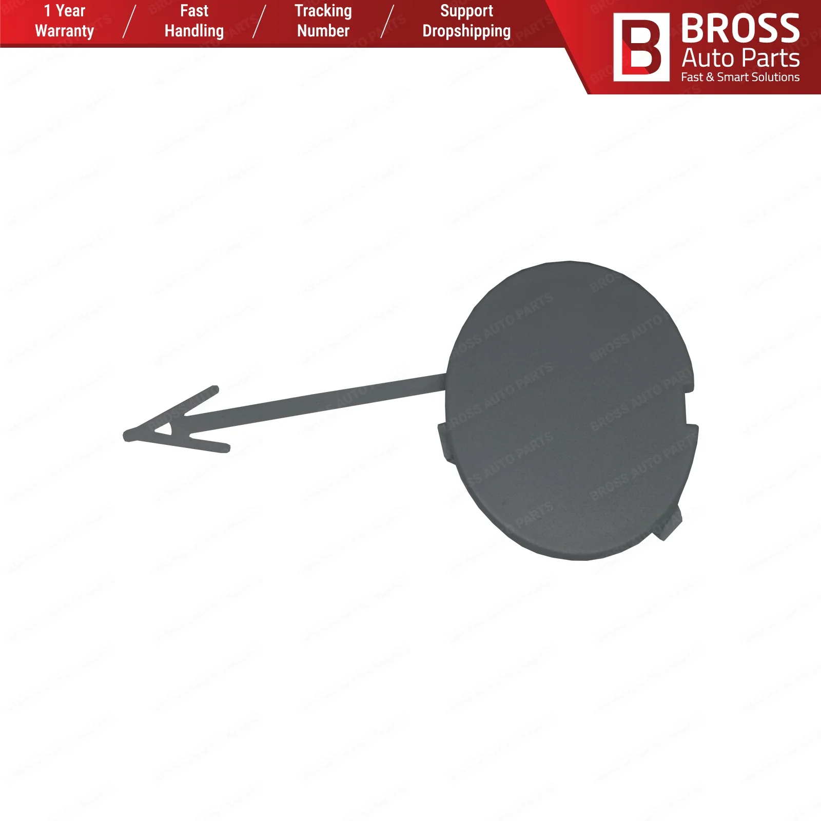 Bross Auto Parts BSP706 Front Bumper Tow Bar Eye Cover 7S7117A989BA 7S71-17A989-BA for Ford MK4 2007-2014 Ship From Turkey | Автомобили и