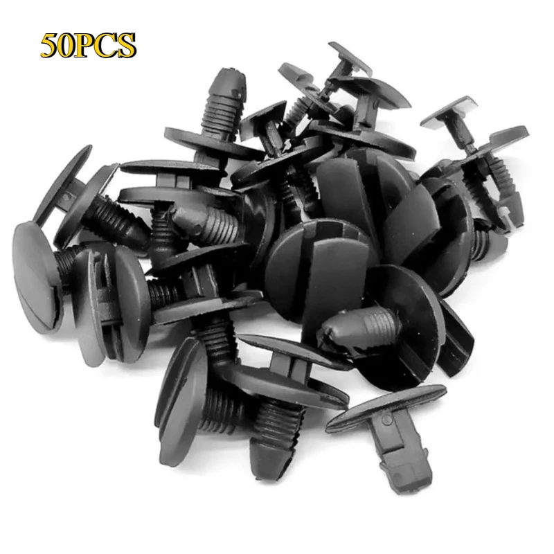 

50 Шт. Автомобильных Клипс Для Peugeot Citroen, Черные Пластиковые Фиксаторы, Крепления Для Бампера, Дверных Панелей, Кузова