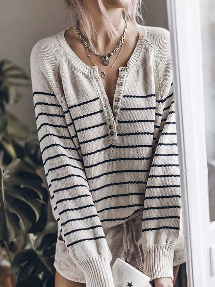 Le Luz Французский стиль свитер из хлопка