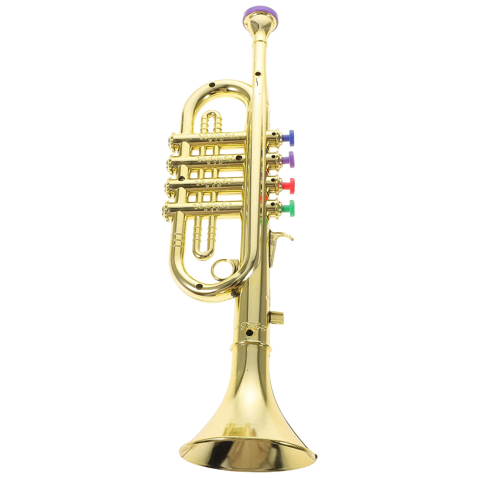 

1pc Creative Trumpet Trumpet with Color Buttons Portable Trumpet for Toddlers Children Kids Beginners