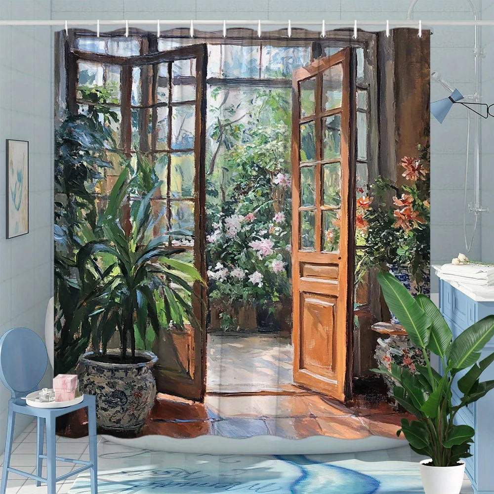 

Водонепроницаемая занавеска для душа из полиэстера