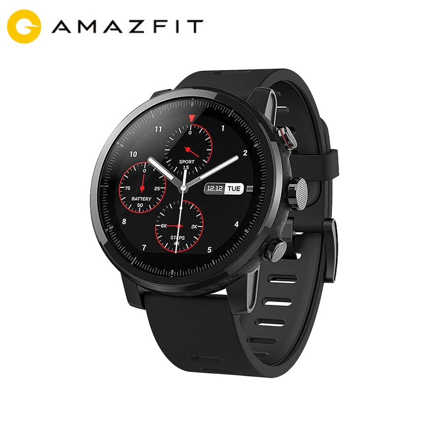 

Huami Amazfit 2 Amazfit Stratos Pace 2 Smart Watch Men with GPS Xiaomi Watches PPG Heart Rate Monitor 5ATM Waterproof