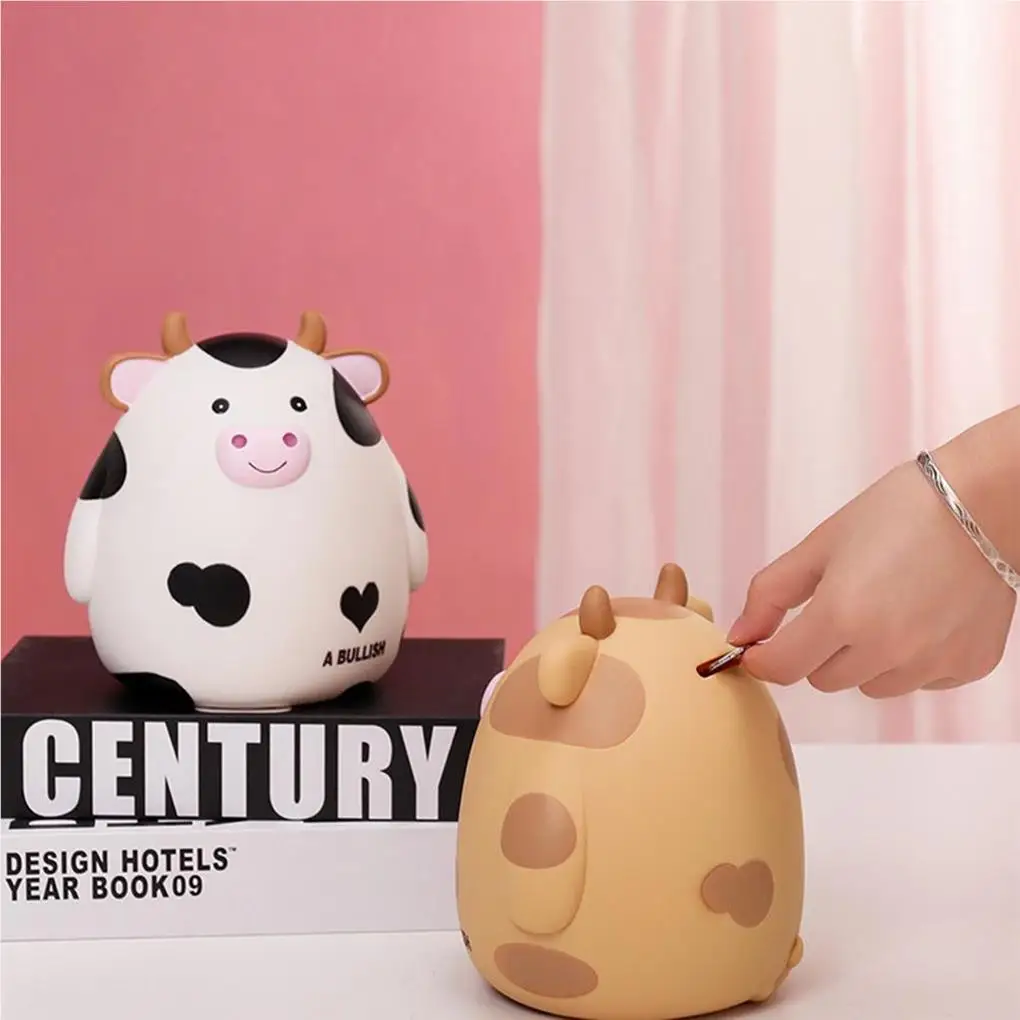 

Мультфильм корова Копилка Небьющийся бык новый год винил детский сад игрушки контейнер коробка для денег день рождения праздник