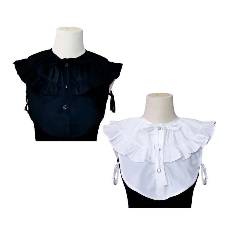 

Шаль с воротником, милая шаль с рюшами, соответствующая воротнику Cheongsam Qipao Peterpan D46A