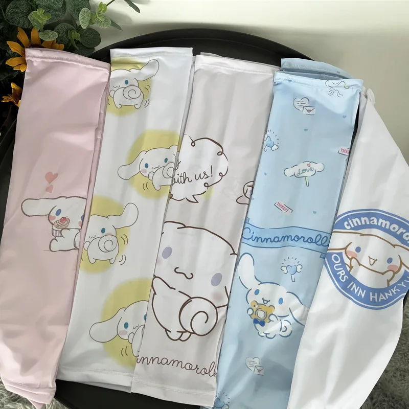 

Sanrio Cinnamorol Ice Silk Sun Protection Ice Sleeve Summer Protection UV Protection Kawaii Sleeve Cinnamorol Ice Sleeve Gift