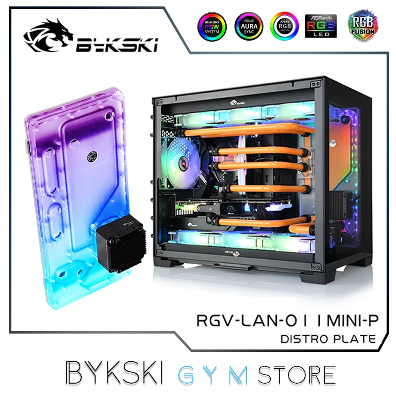 

Bykski Distro Plate For LIAN LI O11 Dynamic Mini Case, 2X360 Radiators MOD Waterway Board Kit Cooling System, RGV-LAN-O11MINI-P