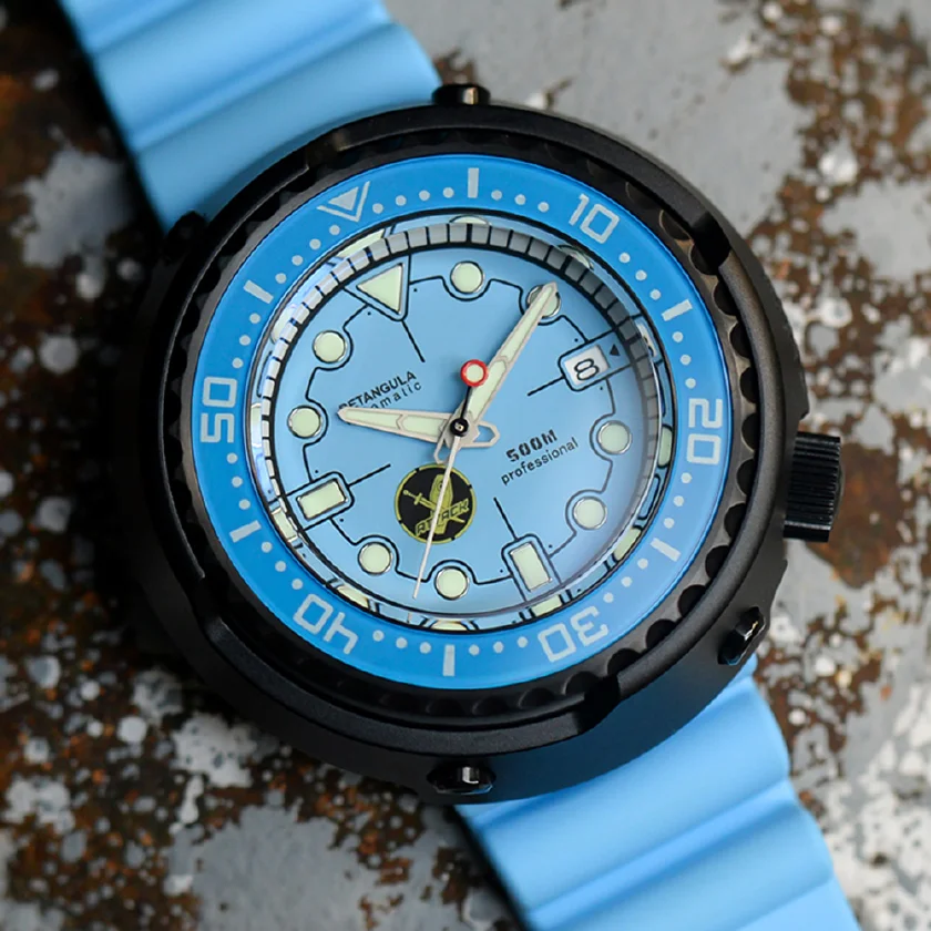 

Titanium 500M Diver Watch Men Automatic Sports NH35 Mechanical Wristwatches 52mm Sapphire Bezel Luminous Watches RDUNAE 6015