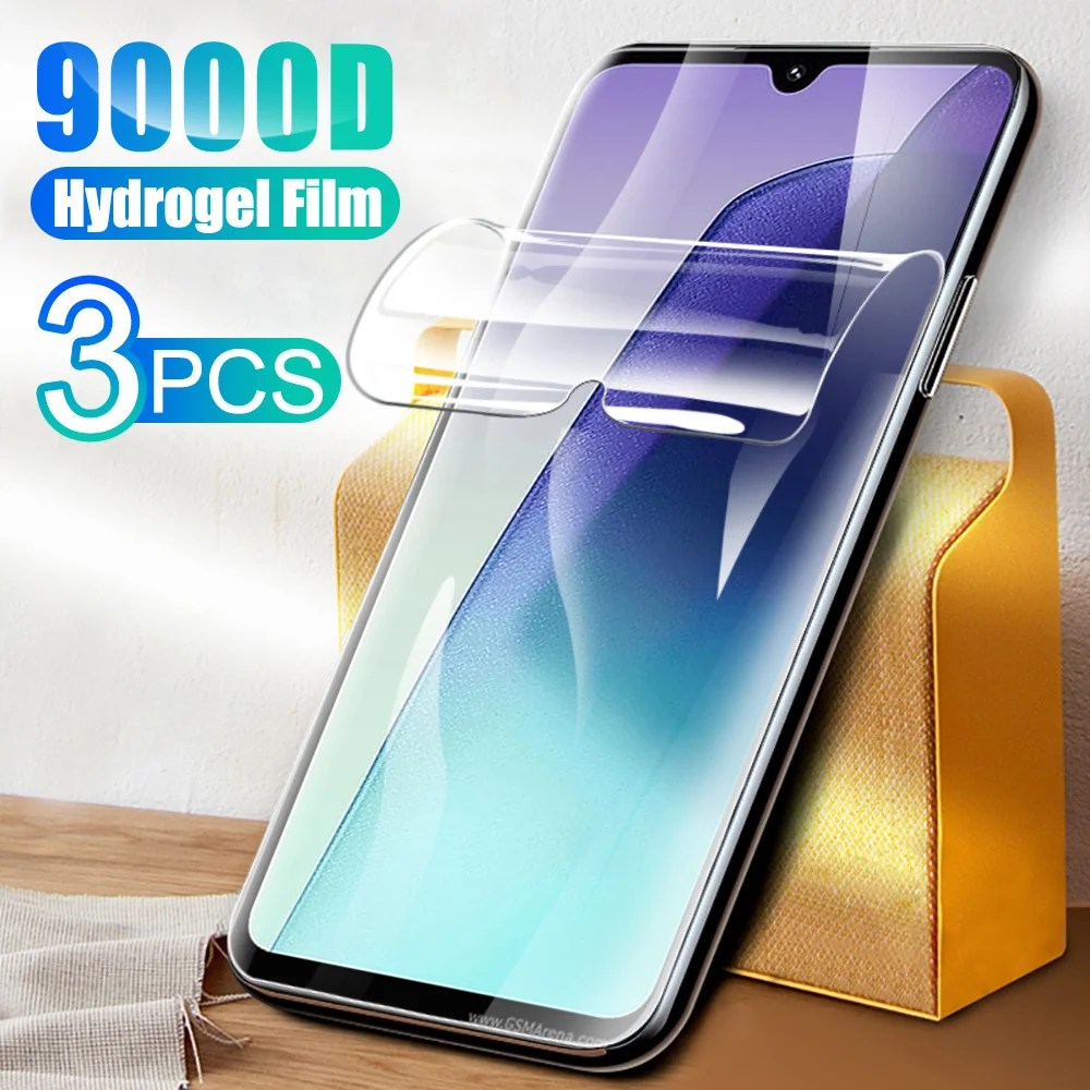 Xiomi Redmi 14C Гидрогелевая пленка 3 шт. 9999D изогнутая мягкая защитная для экрана Xiaomi Poco