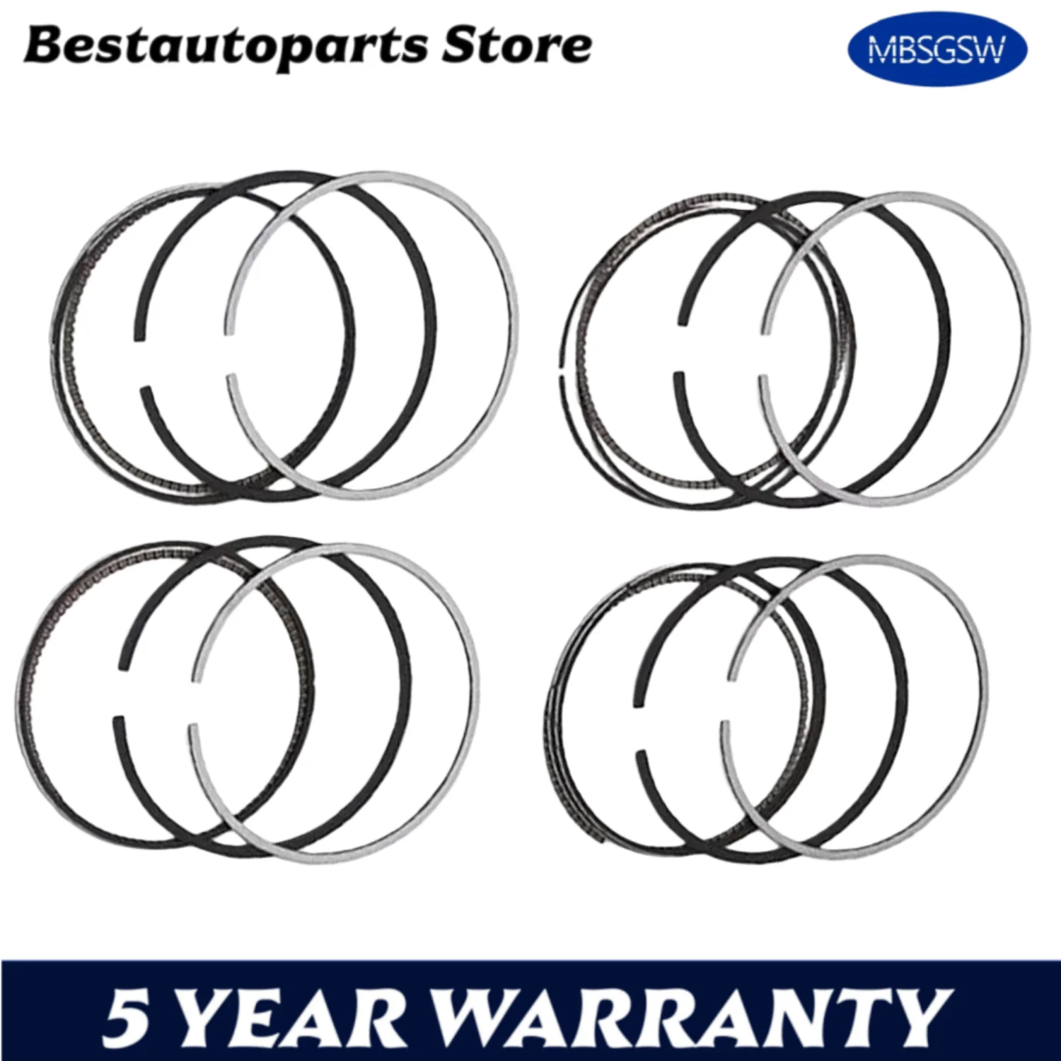 Фото Комплект поршневых колец AUTO ENGINE PARTS для BMW X1 X5 E90 F30 N47 N47D20 N47D20C N47D20D 2.0L Diesel 2.0T 2004-2020 №1