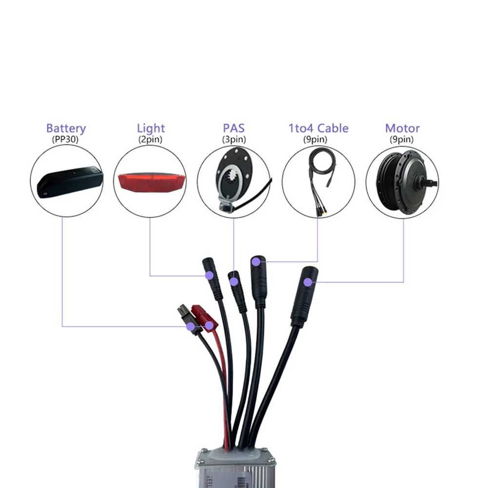 

Controller JN Controller Outdoor Home Industry Hub Motor Parts Square Wave Waterproof 17A 350W 350W Accessories